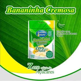 Banana Candy Sugar Free| Bananinha Cremosa Zero Acucar 156g - Palmital