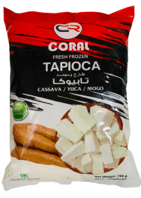 Pack of fresh frozen tapioca weighing 700g by Coral