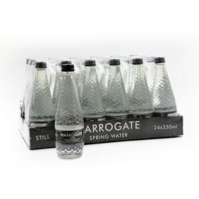Pack of 24x330ml Harrogate Still Spring Water Glass Bottles