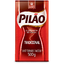 Brazilian Traditional Roast and Ground Coffee | Café Pilão - Torrado e Moido (Vacuo) 500g - Pilao